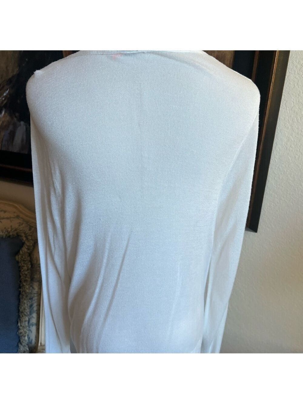 Fenn Wright Manson Cream Lightweight Cardigan Sz M - Picture 3 of 6